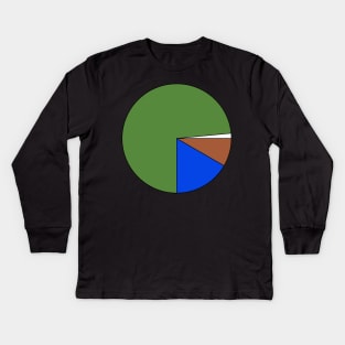 Pie Chart Pepe Kids Long Sleeve T-Shirt